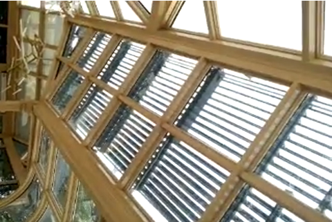 中空内置百叶玻璃控制系统可用于外遮阳